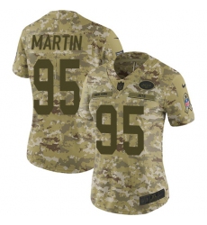 Women's Nike New York Jets #95 Josh Martin Limited Camo 2018 Salute to Service NFL Jersey