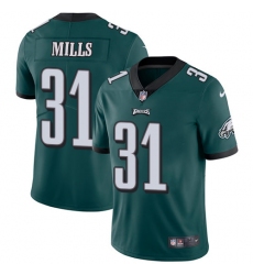 Men's Nike Philadelphia Eagles #31 Jalen Mills Midnight Green Team Color Vapor Untouchable Limited Player NFL Jersey