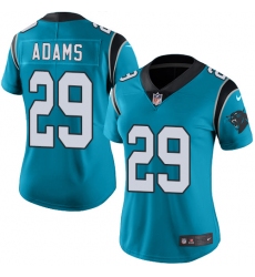 Women's Nike Carolina Panthers #29 Mike Adams Blue Alternate Vapor Untouchable Limited Player NFL Jersey