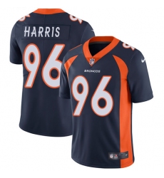 Men's Nike Denver Broncos #96 Shelby Harris Navy Blue Alternate Vapor Untouchable Limited Player NFL Jersey