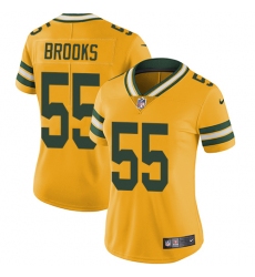 Women's Nike Green Bay Packers #55 Ahmad Brooks Limited Gold Rush Vapor Untouchable NFL Jersey