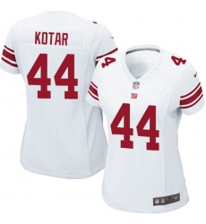 Women's Nike New York Giants #44 Doug Kotar Game White NFL Jersey