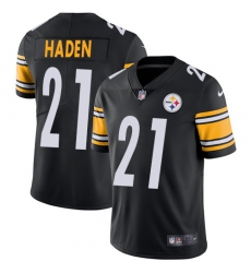Youth Nike Pittsburgh Steelers #21 Joe Haden Black Team Color Vapor Untouchable Limited Player NFL Jersey