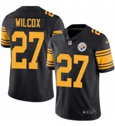 Men's Nike Pittsburgh Steelers #27 J.J. Wilcox Limited Black Rush Vapor Untouchable NFL Jersey