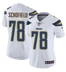 Women's Nike Los Angeles Chargers #78 Michael Schofield White Vapor Untouchable Limited Player NFL Jersey