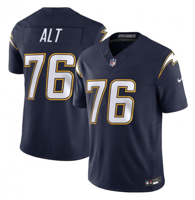 Men's Los Angeles Chargers #76 Joe Alt Navy 2025 F.U.S.E. Alternate Vapor Limited Football Stitched Jersey