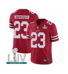 Youth San Francisco 49ers #23 Ahkello Witherspoon Red Team Color Vapor Untouchable Limited Player Super Bowl LIV Bound Football Jersey
