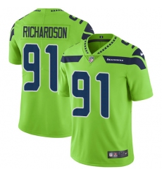 Youth Nike Seattle Seahawks #91 Sheldon Richardson Limited Green Rush Vapor Untouchable NFL Jersey