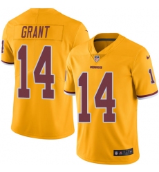 Youth Nike Washington Redskins #14 Ryan Grant Limited Gold Rush Vapor Untouchable NFL Jersey