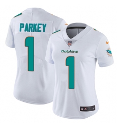 Women's Nike Miami Dolphins #1 Cody Parkey White Vapor Untouchable Elite Player NFL Jersey