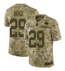 Men's Nike Green Bay Packers #29 Kentrell Brice Limited Camo 2018 Salute to Service NFL Jersey