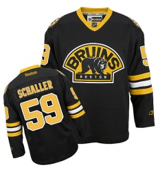 Women's Reebok Boston Bruins #59 Tim Schaller Premier Black Third NHL Jersey