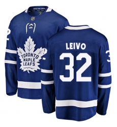 Youth Toronto Maple Leafs #32 Josh Leivo Fanatics Branded Royal Blue Home Breakaway NHL Jersey