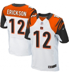 Men's Nike Cincinnati Bengals #12 Alex Erickson Elite White NFL Jersey