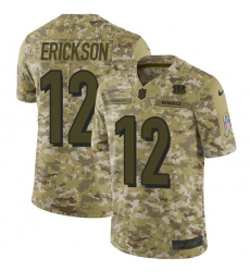 Youth Nike Cincinnati Bengals #12 Alex Erickson Limited Camo 2018 Salute to Service NFL Jersey