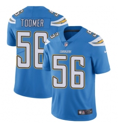 Men's Nike Los Angeles Chargers #56 Korey Toomer Electric Blue Alternate Vapor Untouchable Limited Player NFL Jersey