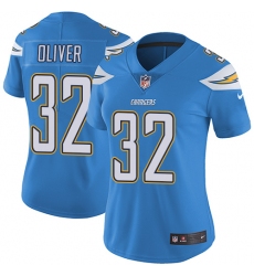 Women's Nike Los Angeles Chargers #32 Branden Oliver Electric Blue Alternate Vapor Untouchable Elite Player NFL Jersey