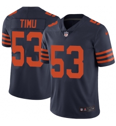 Youth Nike Chicago Bears #53 John Timu Navy Blue Alternate Vapor Untouchable Limited Player NFL Jersey