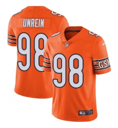 Men's Nike Chicago Bears #98 Mitch Unrein Limited Orange Rush Vapor Untouchable NFL Jersey