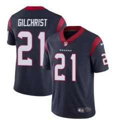 Men's Nike Houston Texans #21 Marcus Gilchrist Navy Blue Team Color Vapor Untouchable Limited Player NFL Jersey