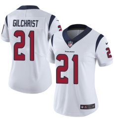 Women's Nike Houston Texans #21 Marcus Gilchrist White Vapor Untouchable Limited Player NFL Jersey