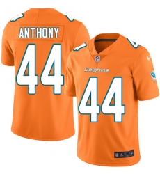 Men's Nike Miami Dolphins #44 Stephone Anthony Elite Orange Rush Vapor Untouchable NFL Jersey