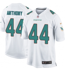 Men's Nike Miami Dolphins #44 Stephone Anthony Game White NFL Jersey