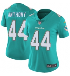 Women's Nike Miami Dolphins #44 Stephone Anthony Aqua Green Team Color Vapor Untouchable Elite Player NFL Jersey