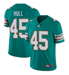Youth Nike Miami Dolphins #45 Mike Hull Aqua Green Alternate Vapor Untouchable Limited Player NFL Jersey