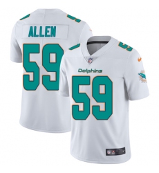 Men's Nike Miami Dolphins #59 Chase Allen White Vapor Untouchable Limited Player NFL Jersey