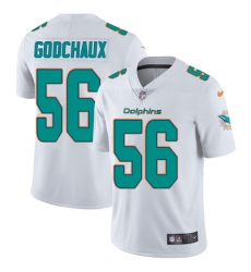 Youth Nike Miami Dolphins #56 Davon Godchaux White Vapor Untouchable Limited Player NFL Jersey