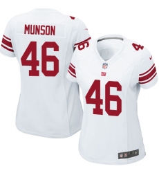 Women's Nike New York Giants #46 Calvin Munson Game White NFL Jersey