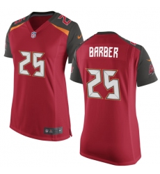 Women's Nike Tampa Bay Buccaneers #25 Peyton Barber Game Red Team Color NFL Jersey