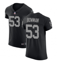 Men's Nike Oakland Raiders #53 NaVorro Bowman Black Team Color Vapor Untouchable Elite Player NFL Jersey