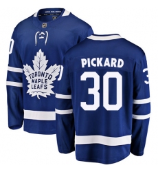 Men's Toronto Maple Leafs #30 Calvin Pickard Authentic Royal Blue Home Fanatics Branded Breakaway NHL Jersey
