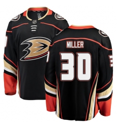 Youth Anaheim Ducks #30 Ryan Miller Fanatics Branded Black Home Breakaway NHL Jersey