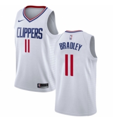 Men's Nike Los Angeles Clippers #11 Avery Bradley Swingman White NBA Jersey - Association Edition