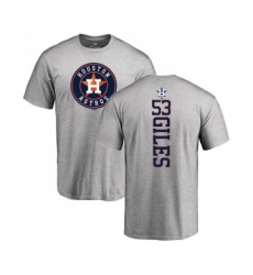 MLB Nike Houston Astros #53 Ken Giles Ash Backer T-Shirt