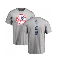 Baseball New York Yankees #65 James Paxton Ash Backer T-Shirt