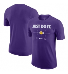 Men's Los Angeles Lakers Purple Just Do It T-Shirt