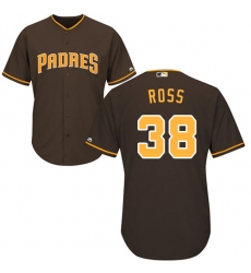 Youth Majestic San Diego Padres #38 Tyson Ross Authentic Brown Alternate Cool Base MLB Jersey