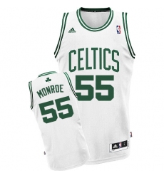 Men's Adidas Boston Celtics #55 Greg Monroe Swingman White Home NBA Jersey