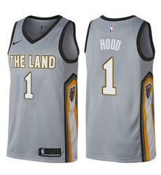 Women's Nike Cleveland Cavaliers #1 Rodney Hood Swingman Gray NBA Jersey - City Edition