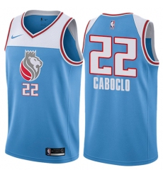 Women's Nike Sacramento Kings #22 Bruno Caboclo Swingman Blue NBA Jersey - City Edition