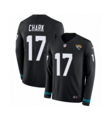 Youth Nike Jacksonville Jaguars #17 DJ Chark Limited Black Therma Long Sleeve NFL Jersey