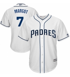 Men's Majestic San Diego Padres #7 Manuel Margot Replica White Home Cool Base MLB Jersey