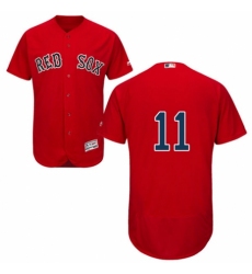 Men's Majestic Boston Red Sox #11 Rafael Devers Red Alternate Flex Base Authentic Collection MLB Jersey