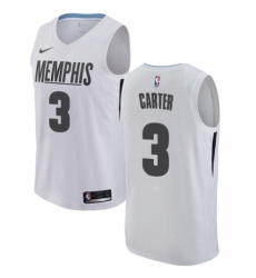 Youth Nike Memphis Grizzlies #3 Jevon Carter Swingman White NBA Jersey - City Edition