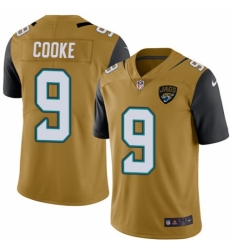 Youth Nike Jacksonville Jaguars #9 Logan Cooke Limited Gold Rush Vapor Untouchable NFL Jersey