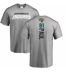 NFL Nike Jacksonville Jaguars #81 Niles Paul Ash Backer T-Shirt